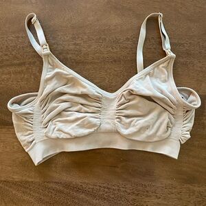 SKIMS Maternity Nursing Bra size L/XL color Clay